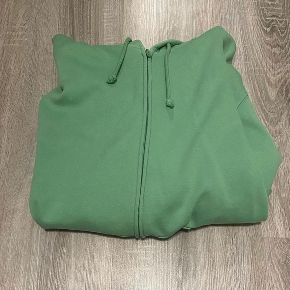 tna green boyfriend zip up hoodie - Picture 1 of 2